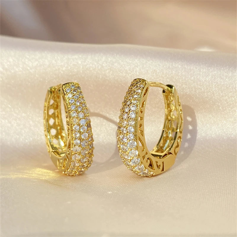 Imperial Glow™ Pavé Hoop Earrings