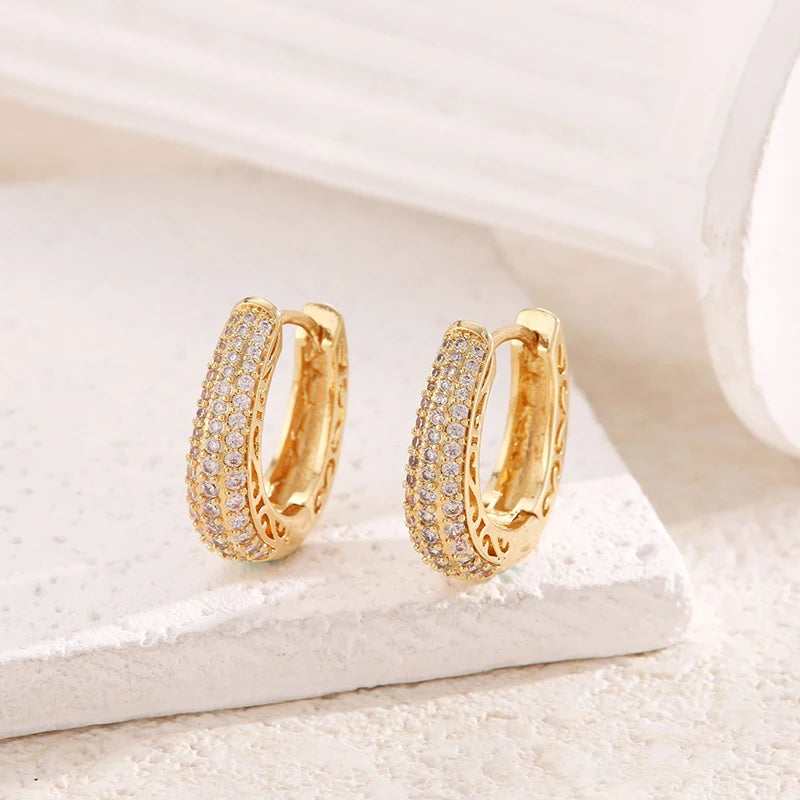 Imperial Glow™ Pavé Hoop Earrings