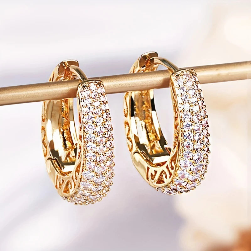 Imperial Glow™ Pavé Hoop Earrings