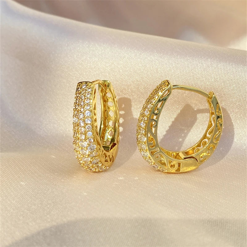 Imperial Glow™ Pavé Hoop Earrings