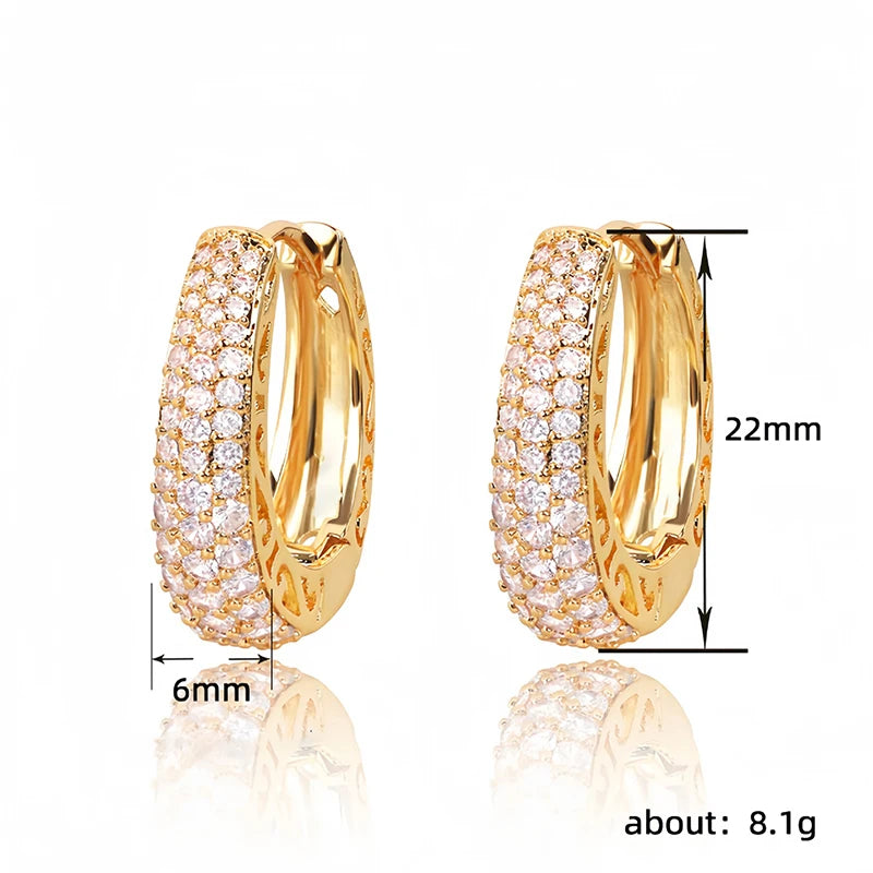 Imperial Glow™ Pavé Hoop Earrings